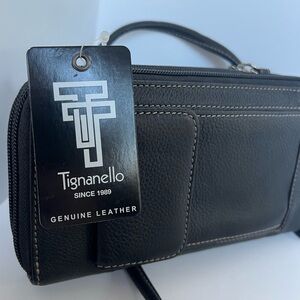 Tignanello Vintage Black Cross Body Bag